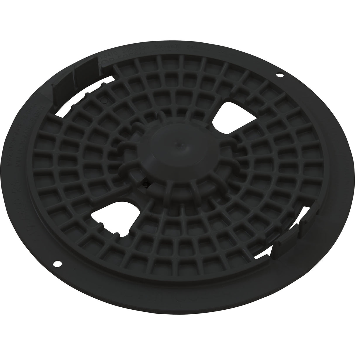 Pool Skimmer Lid R1 - Black : 519-6451 - Waterway Plastics - 806105096074 - PartsForSpas.com