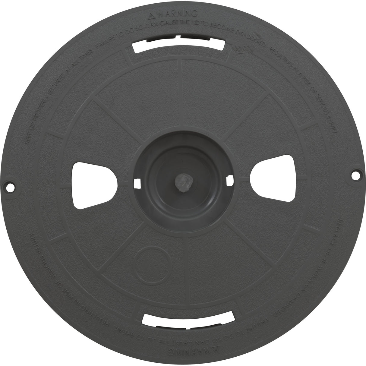 Pool Skimmer Gunite Lid R1 - Drk Gry : 519-6459-DKG - Waterway Plastics - 519-6459-DKG - PartsForSpas.com