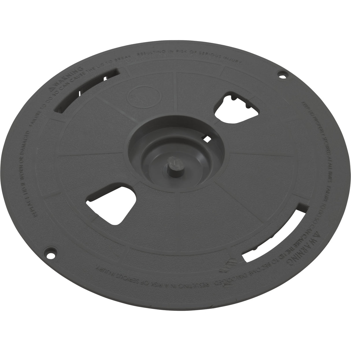 Pool Skimmer Gunite Lid R1 - Drk Gry : 519-6459-DKG - Waterway Plastics - 519-6459-DKG - PartsForSpas.com