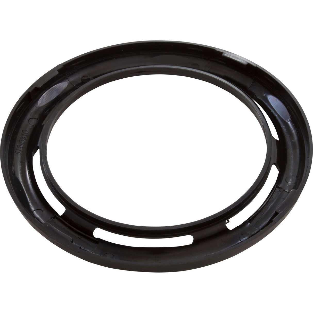Trim Ring, Waterway Teleweir, 6 Scallop, Black : 519-8311 - Waterway Plastics - 806105379535 - PartsForSpas.com