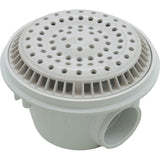 Main Drain, WW Anti Vortex, 8" Round, Gun, 2"s, Side, White : 640-2520 V