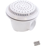 Main Drain, WW Anti Vortex, 8" Rnd, Vinyl, 1-1/2"s, White : 640-2660 V