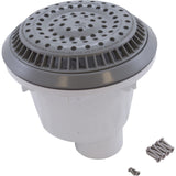 Main Drain, WW Anti Vortex, 8" Rnd, Vinyl, 1-1/2"s, Gray : 640-2667 V