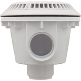 Main Drain, WW Anti Vortex, 8" Rnd, Vinyl, 2"s, White : 640-2750 V