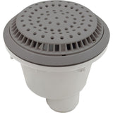 Main Drain, WW Anti Vortex, 8" Rnd, Vinyl, 2"s, Gray : 640-2757 V