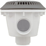 Main Drain, WW Anti Vortex, 8" Rnd, Vinyl, 2"s, Gray : 640-2757 V - Waterway Plastics - 8.06105E+11 - PartsForSpas.com