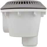 Main Drain, WW Anti Vortex, 8" Rnd, Vinyl, 2"s, Gray : 640-2757 V