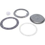 Main Drain, WW Anti Vortex, 8" Rnd, Vinyl, 2"s, Gray : 640-2757 V