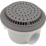 Main Drain, WW Anti Vortex, 8" Rnd, Vinyl, 2"s, Gray : 640-2757 V