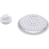 Main Drain, WW Anti Vortex, 8" Rnd, Gun, 2-1/2"s, White : 640-2410 V