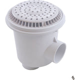 Main Drain, WW Anti Vortex, 8" Rnd, Gun, 2-1/2"s, White : 640-2410 V