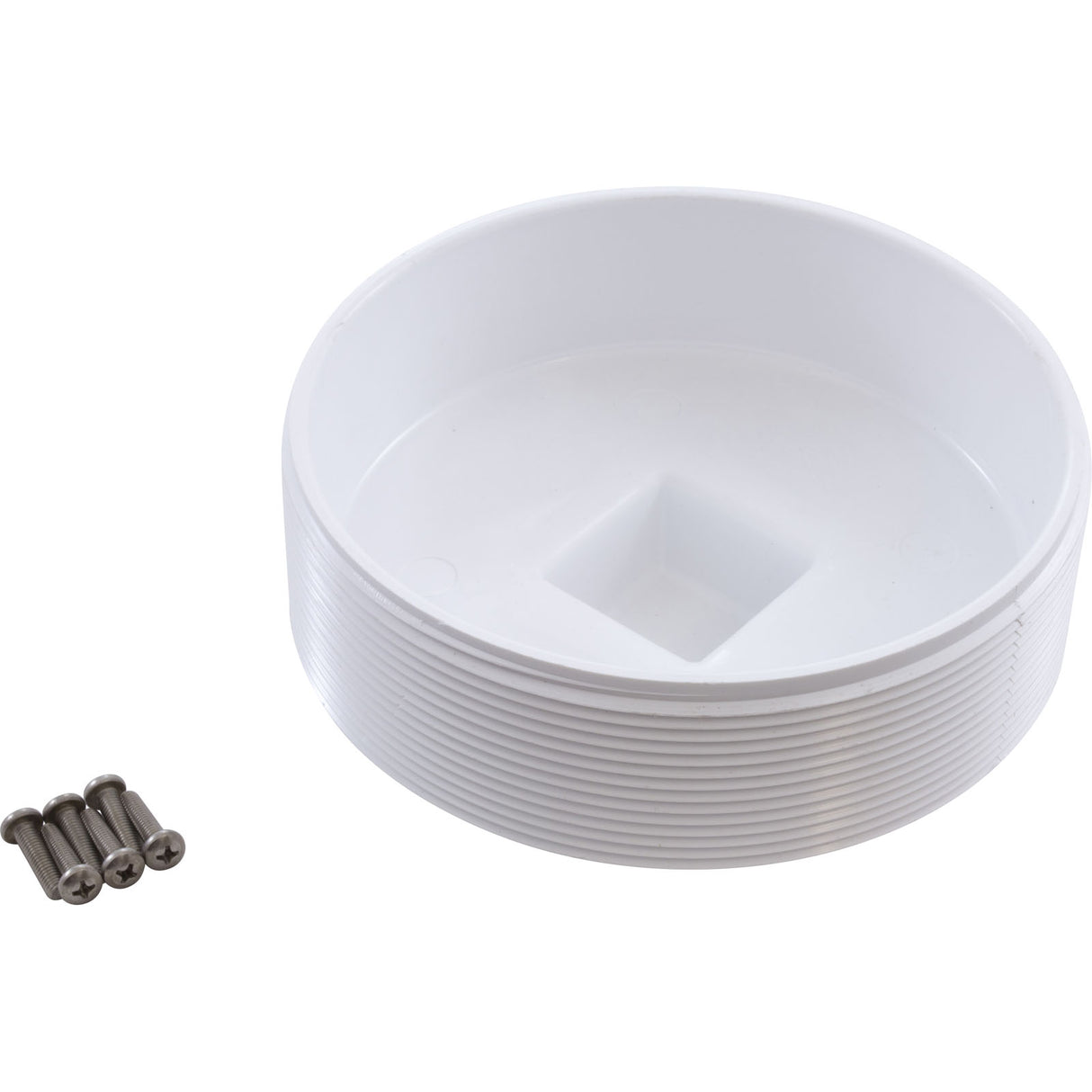 Main Drain, Waterway Clover Drain, 24-7/16", 6" Slip, Gray : 640-1007 V