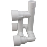 3 Jet Manifold Sys, Waterway, 9", a1-1/2"s x w2"sp, w/Intls : 210-3510G