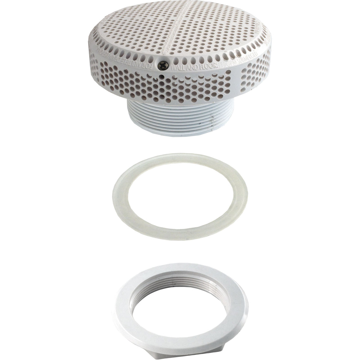 Suction Assy, WW Super Hi-Flo, 3-1/4"hs, 2-1/2"s, 180gpm, White : 640-3580 V - Waterway Plastics - 8.06105E+11 - PartsForSpas.com