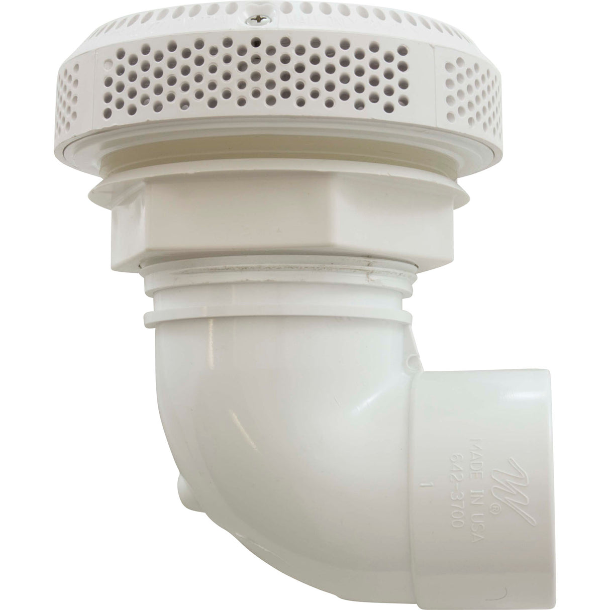 Suction Assy, WW Super Hi-Flo, 3-1/4"hs, 2"s, 90 deg, White : 640-3600 V