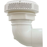 Suction Assy, WW Super Hi-Flo, 3-1/4"hs, 2"s, 90 deg, White : 640-3600 V
