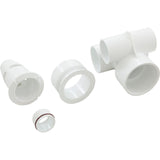 Jet Body, WW Poly Gunite, a1-1/2"s, w2"s, Tee, White : 210-3700