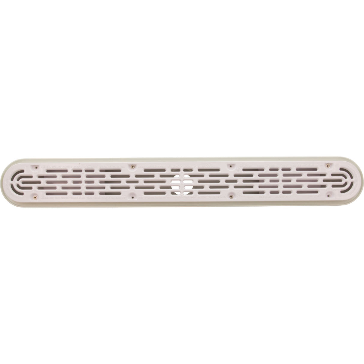 Channel Drain, Aquastar, 32", Flat Grate, For Concrete, White : 32CDFL101