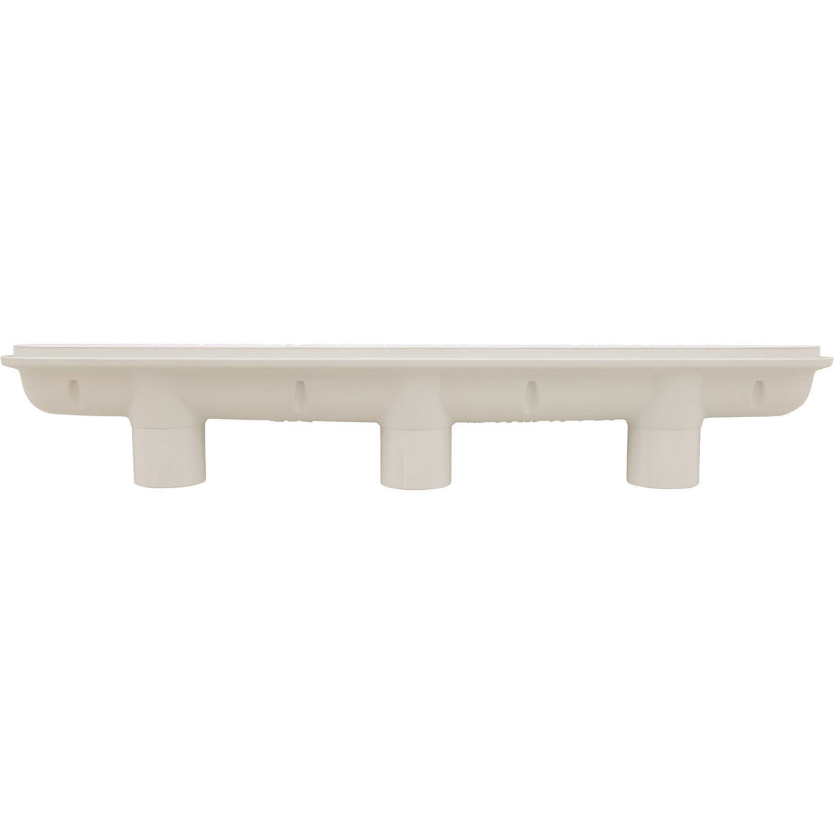 Channel Drain, Aquastar, 32", Flat Grate, For Concrete, White : 32CDFL101