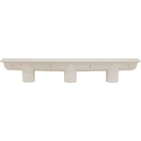 Channel Drain, Aquastar, 32", Flat Grate, For Concrete, White : 32CDFL101