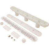 Channel Drain, Aquastar, 32", Flat Grate, For Concrete, White : 32CDFL101