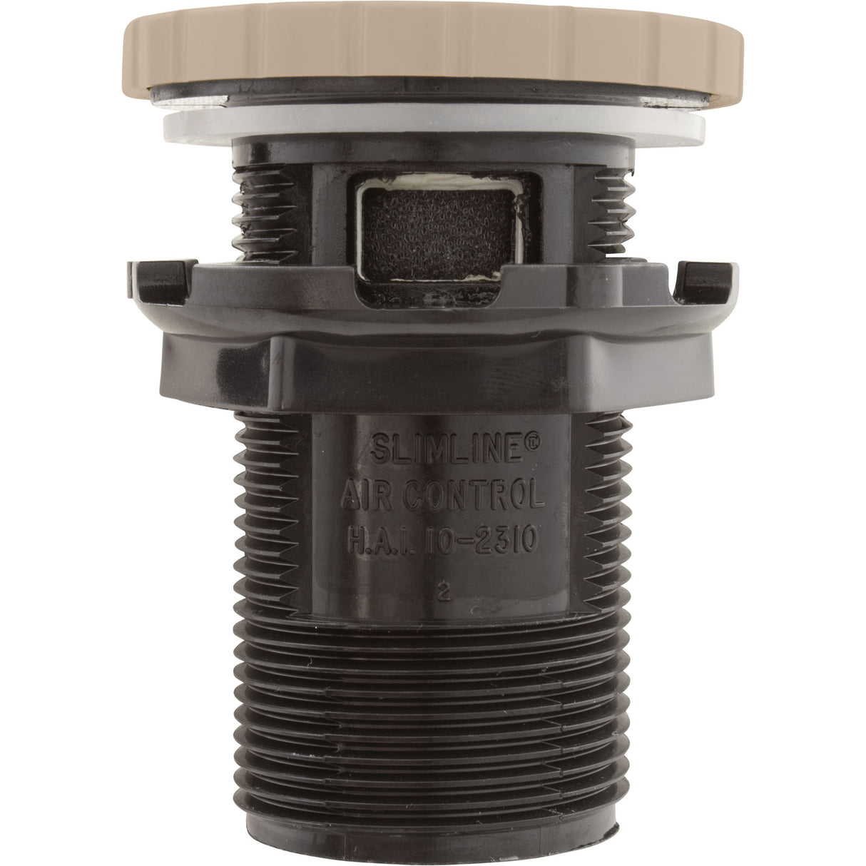 Air Ctrl, BWG/HAI Slimline, 1-3/4"hs, 2-1/2"fd, Nchd, Bone, 1" : 10-2310BON