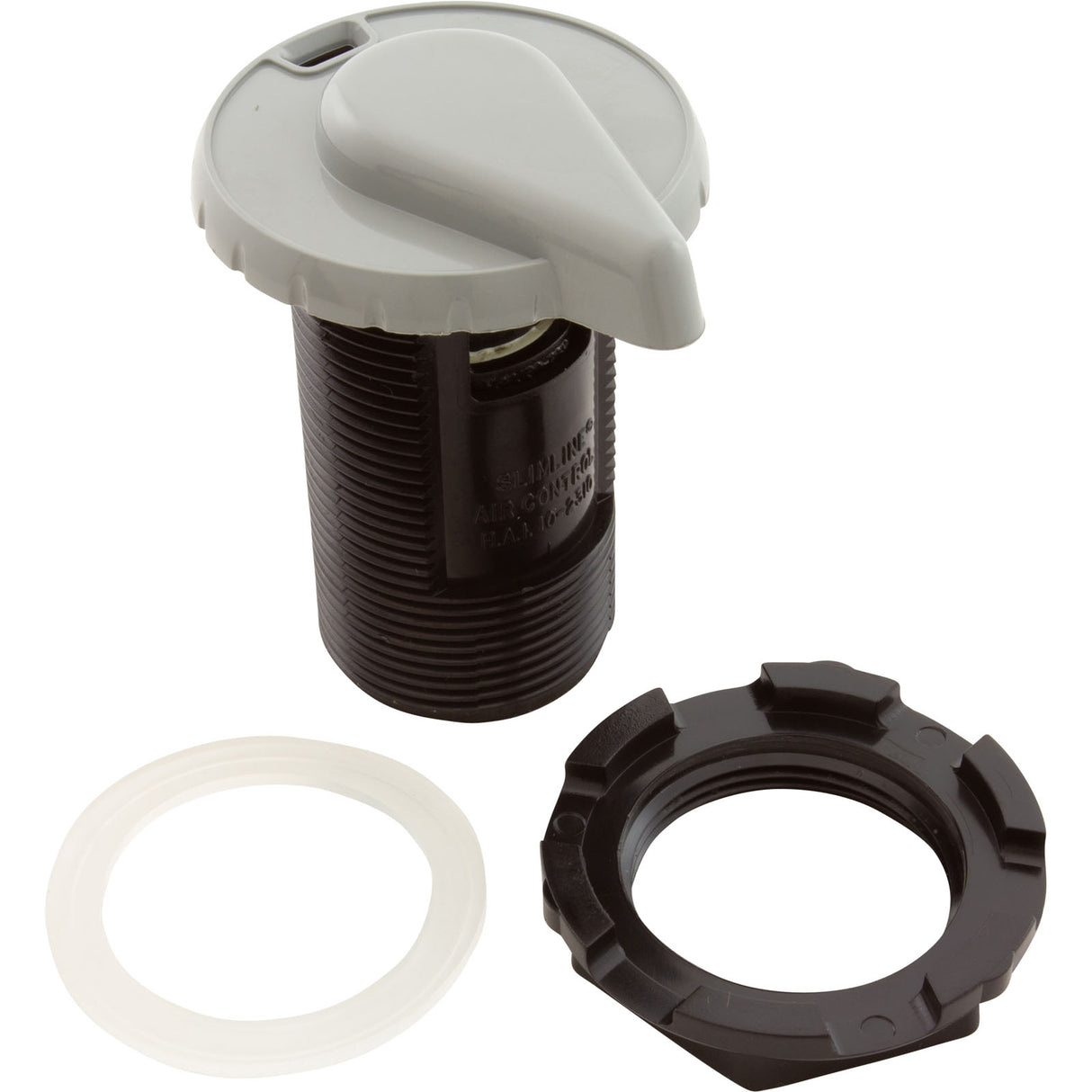 Air Ctrl, BWG/HAI Slimline, 1-3/4"hs, 2-1/2"fd, Teardrop, Gry, 1" : 10-2330GRY