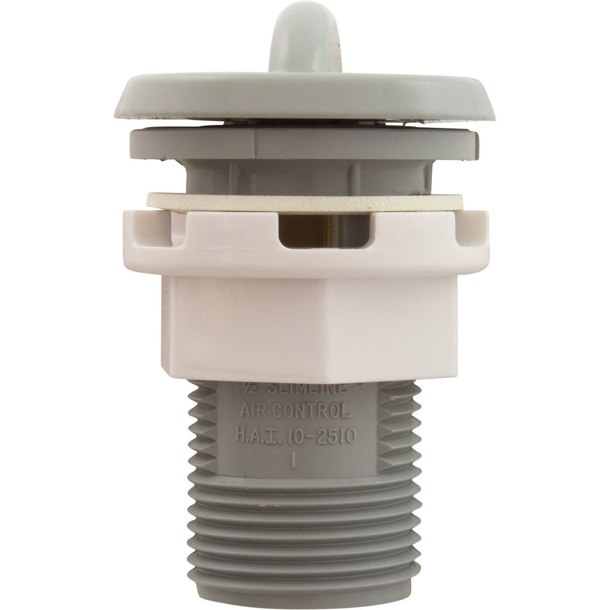 Air Ctrl, BWG/HAI Slimline, 1-1/16"hs, 1-5/8"fd, Nchd, Gry, 1/2" : 10-2510H-GR