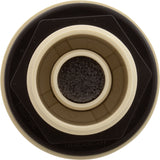 Air Ctrl, BWG/HAI Mini, 1-1/8"hs, 1-11/16"fd, Crescent, Bone, 1/2" : 10-2200BON