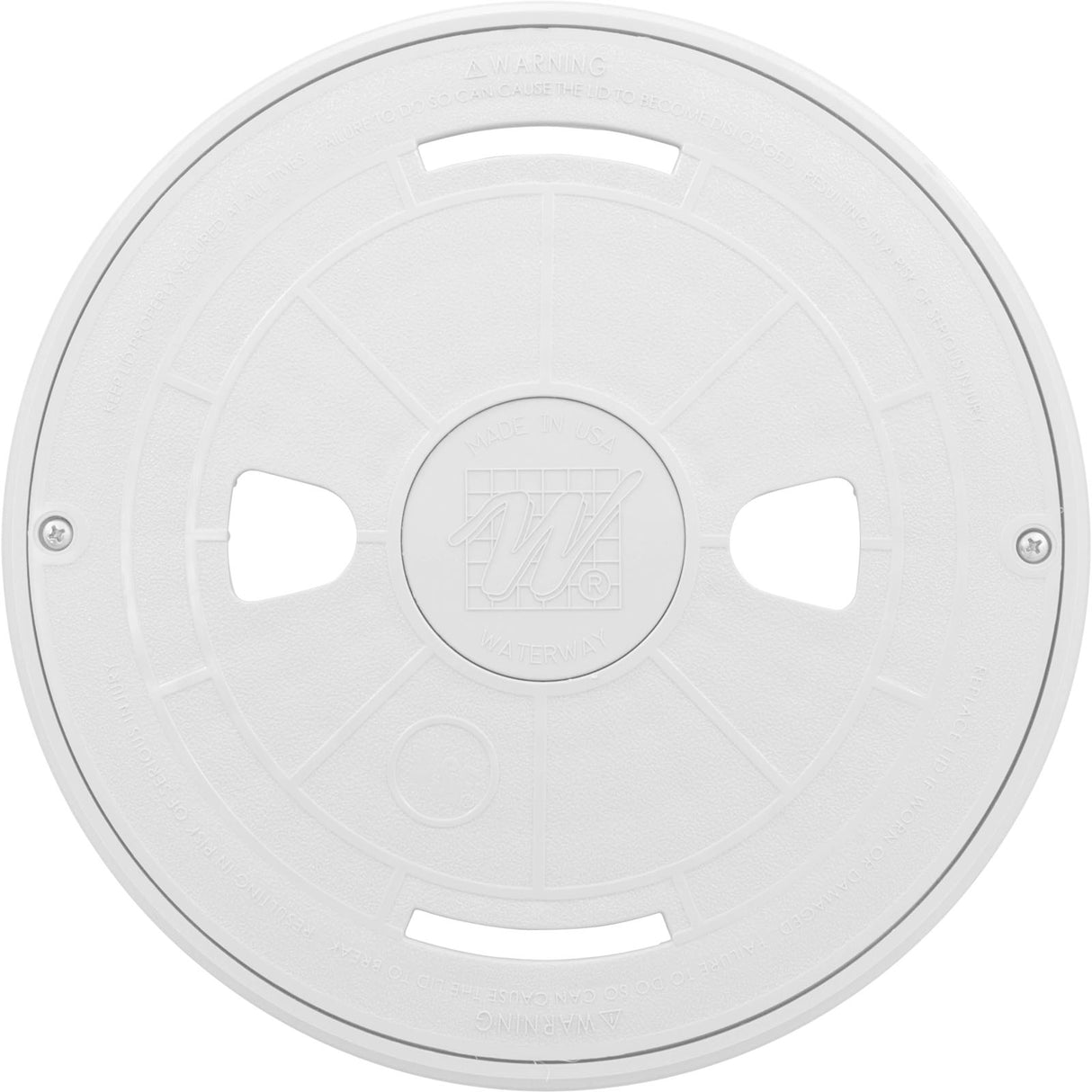 Renegade Skimmer Lid & Mount Ring Assy-Wht : 540-6460 - Waterway Plastics - 540-6460 - PartsForSpas.com