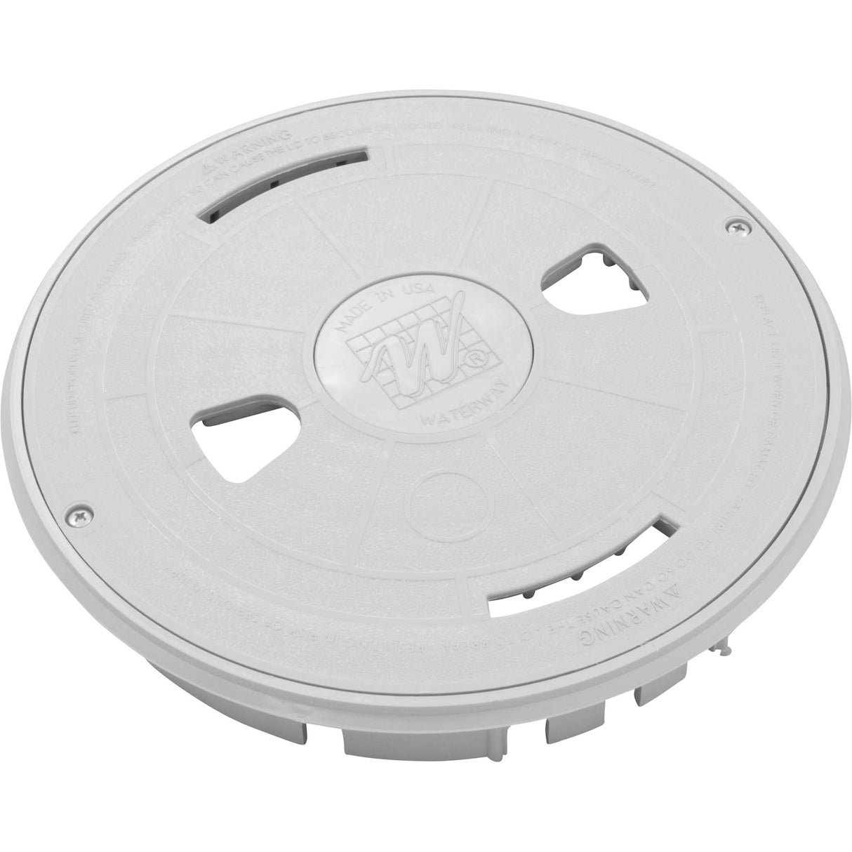 Gnte Skim Lid & Mount Ring Assy Ww Logo Gry : 540-6467WW - Waterway Plastics - 806105098726 - PartsForSpas.com