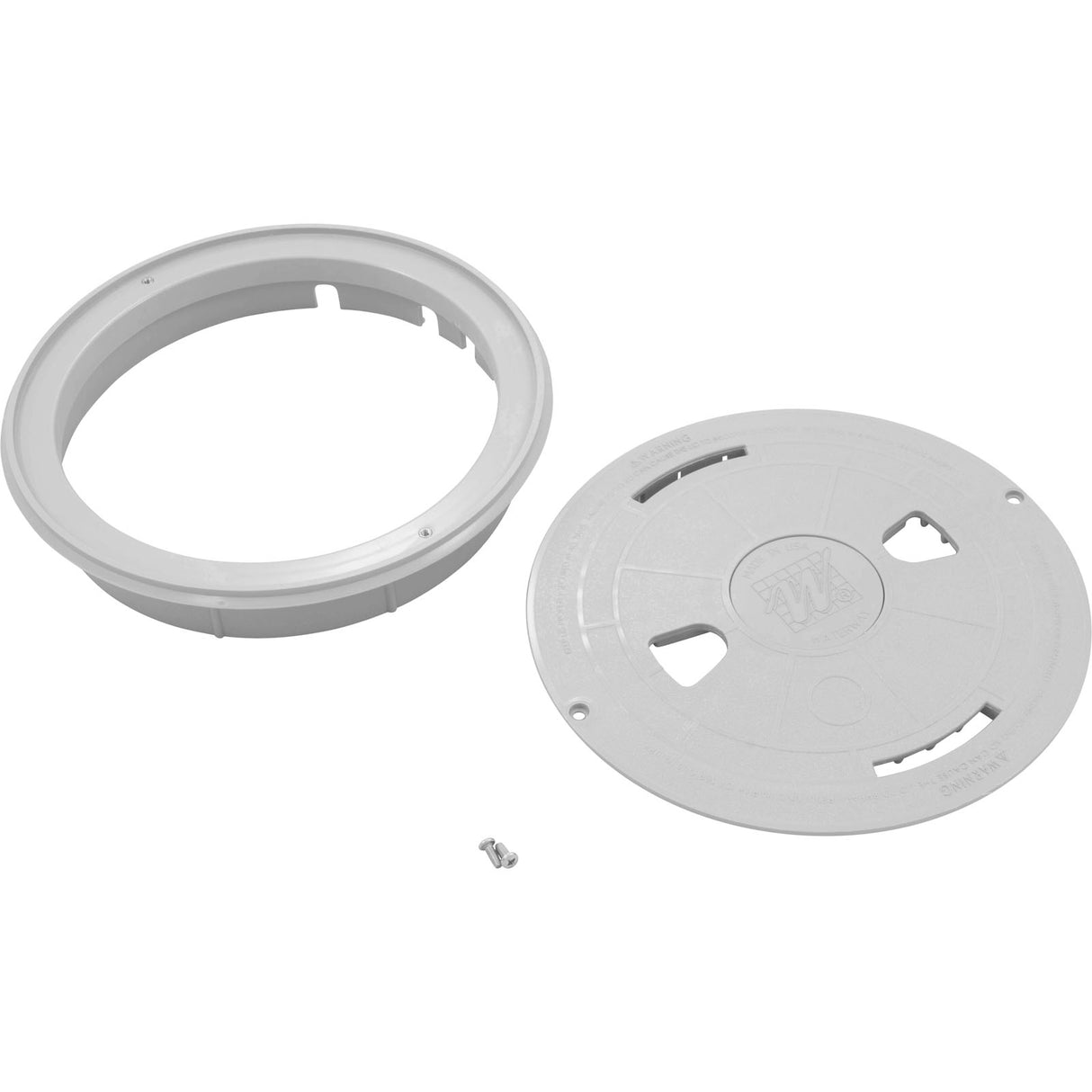 Gnte Skim Lid & Mount Ring Assy Ww Logo Gry : 540-6467WW - Waterway Plastics - 806105098726 - PartsForSpas.com