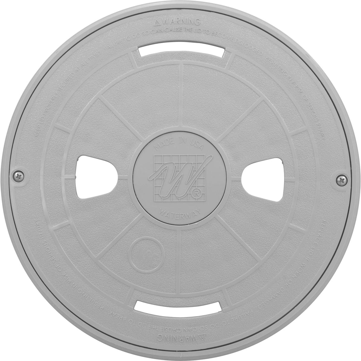 Renegade Skimmer Lid & Mount Ring Assy.-Gry : 540-6467 - Waterway Plastics - 540-6467 - PartsForSpas.com