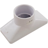 Gutter Drain, Pentair 2.5" x 6", w/Grate, White : 542039