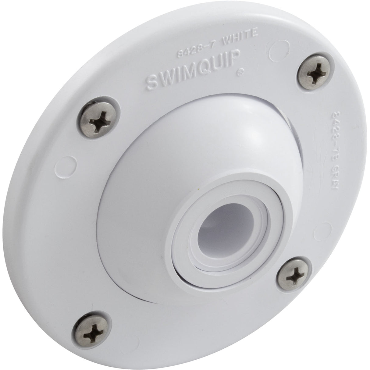 Eyeball Inlet, Pentair, 1-1/4", Gunite, White : 08428-0001