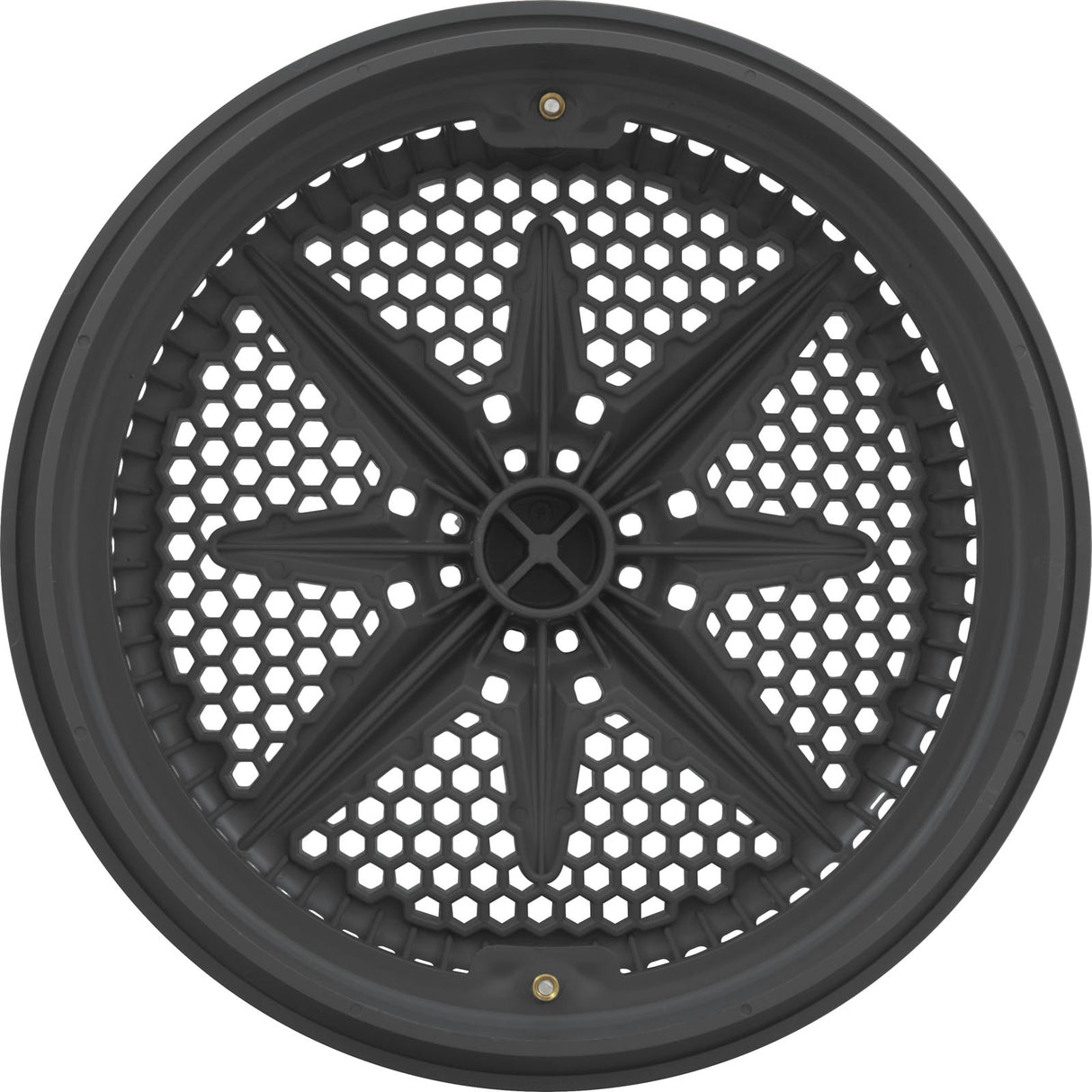 Main Drain Grate, PentairStarGuard, 8", 112gpm, Dark Gry, Lg Ring : 500101