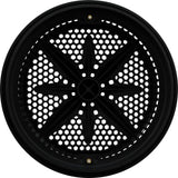 Main Drain Grate, PentairStarGuard, 8", 112gpm, Black, Long Ring : 500100