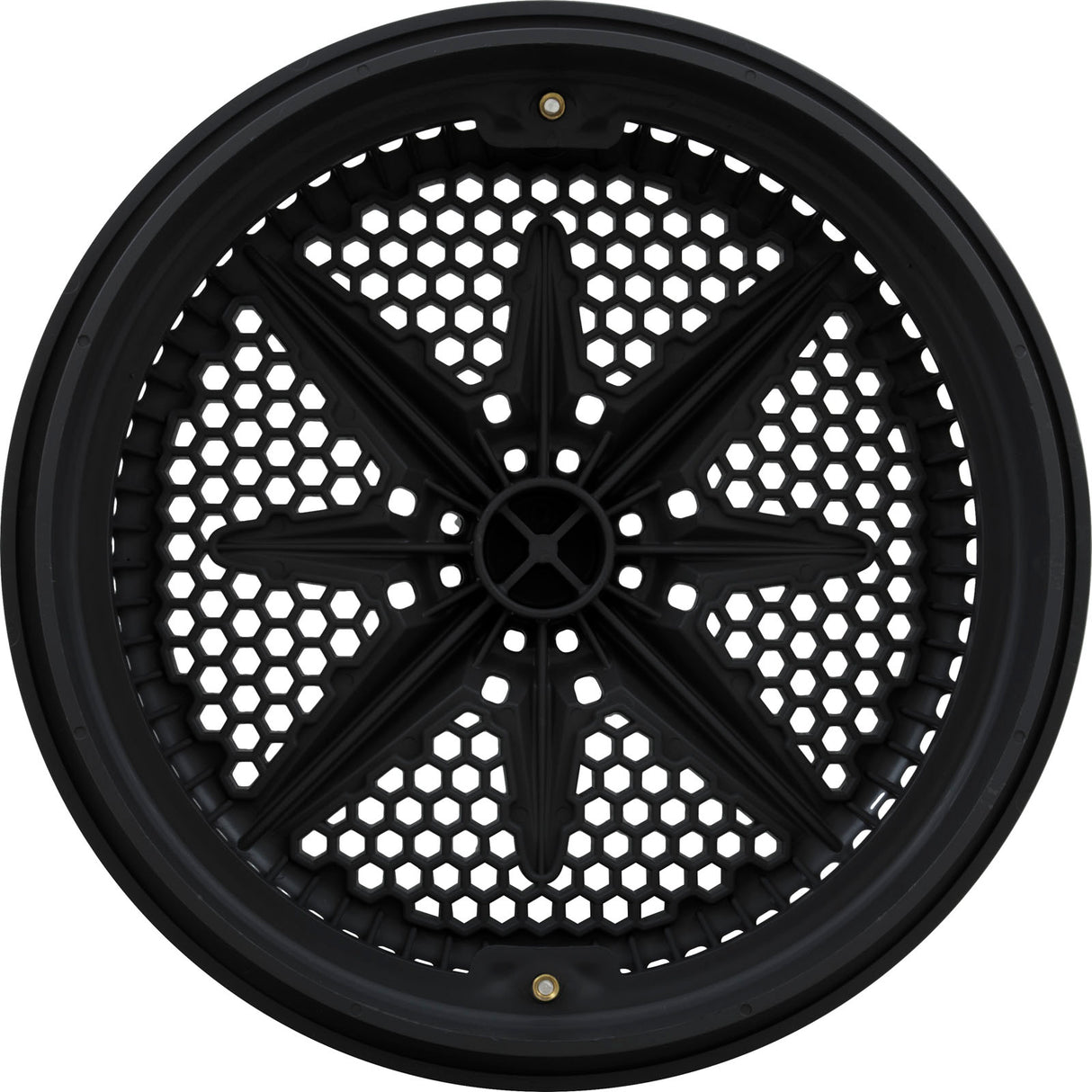 Main Drain Grate, PentairStarGuard, 8", 112gpm, Black, Short Ring : 500104