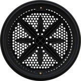 Main Drain Grate, PentStarGuard, 8", 112gpm, Blk, qty 2, Shrt Ring : 500145