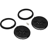 Main Drain Grate, PentStarGuard, 8", 112gpm, Blk, qty 2, Shrt Ring : 500145