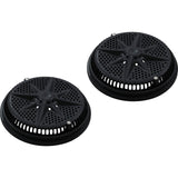 Main Drain Grate, PentStarGuard, 8", 112gpm, Blk, qty 2, Shrt Ring : 500145