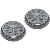 Main Drain Grate, Pent StarGuard, 8", 112gpm, Gray, qty 2, Lg Ring : 500143