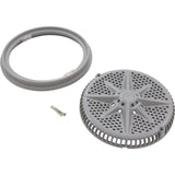 Main Drain Grate, PentairStarGuard, 8", 112gpm, Gray, Short Ring : 500106