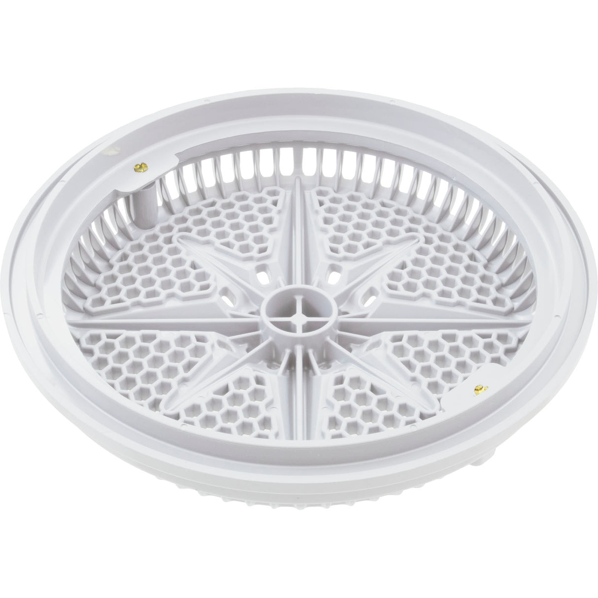 Main Drain Grate, PentairStarGuard, 8", 112gpm, White, Short Ring : 500103