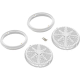 Main Drain Grate, PentStarGuard, 8", 112gpm, Wht, qty 2, Long Ring : 500140