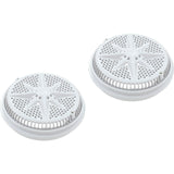 Main Drain Grate, PentStarGuard, 8", 112gpm, Wht, qty 2, Long Ring : 500140
