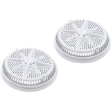 Main Drain Grate, Pent StarGuard, 8", 112gpm, Wht, qty 2, Shrt Rin : 500144