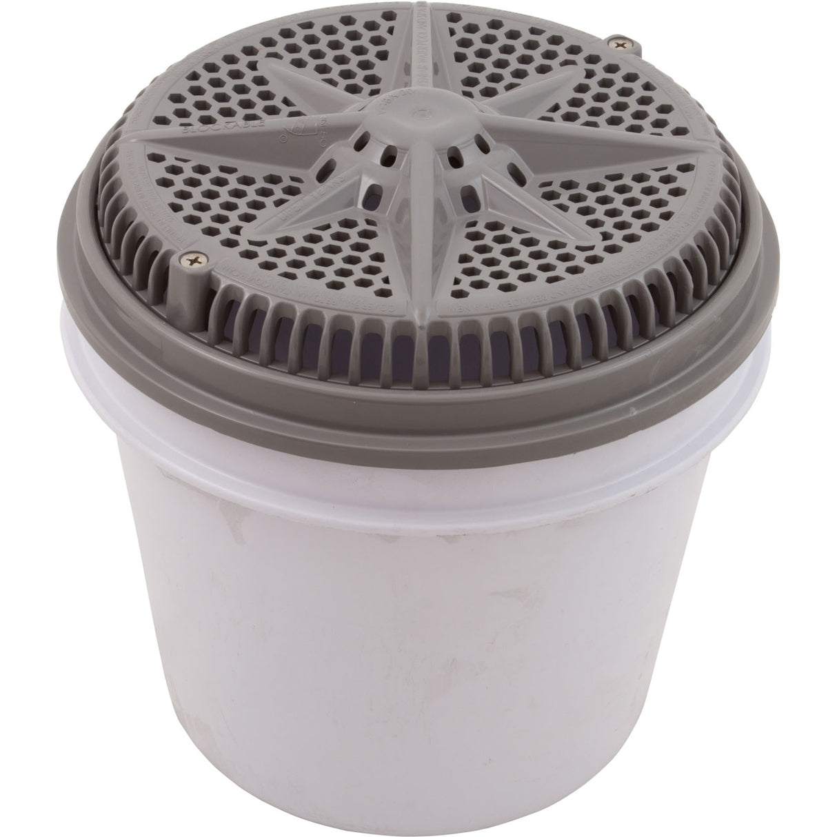 Main Drain, PentStarGuard, 8", 112gpm, 2"Side Port, ABS, Gry, qty 2 : 500118