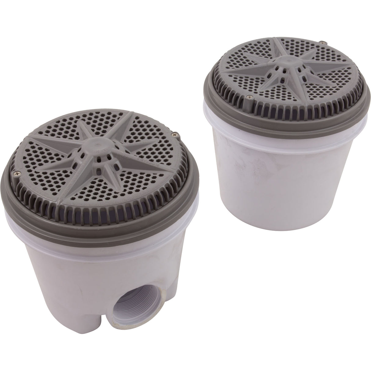 Main Drain, PentStarGuard, 8", 112gpm, 2"Side Port, ABS, Gry, qty 2 : 500118