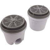 Main Drain, PentStarGuard, 8", 112gpm, 2"Side Port, ABS, Gry, qty 2 : 500118